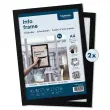 Magnetisch kader INFO FRAME, A4, zwart - Europel