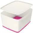 Opbergdoos My Box, 18 liter, wit / grijs - Leitz