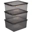 Set bewaardozen Bea - 3 x 11 L - Grijs - Keeeper 
