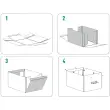 Opbergdoos Puro, karton, 7 L, set van 2, zwart - Leitz