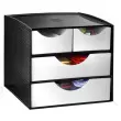 Opbergmodule, 4 laden, zwart - Cep