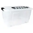 Opbergdoos HOME BOX, wieltjes & handgreep - Plast Team 