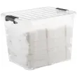 Opbergdoos HOME BOX, 40 L, transparant - Plast Team 