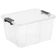 Opbergdoos HOME BOX, 30 L, transparant - Plast Team
