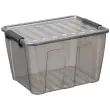Opbergdoos HOME BOX, 15 L, transparant - Plast Team 