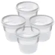 Set van 4 diepvriesdozen Helsinki, 0,3 L - Plast Team 