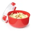Ronde magnetrondoos, 915 ml, rood - Sistema 