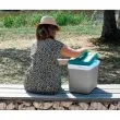 Koelbox, kunststof, 15 liter, grijs / laguneblauw - Eda Fontaine