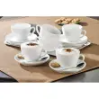 6 Cappuccino kopjes 'Bistro', wit - Esmeyer 