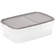 Bewaarbox, 0,8 L, grijs / transparant - Smartstore 