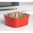 Magnetrondoos MEDIUM STEAMER, 2,4 l, rood - Sistema