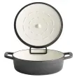 Stoofpot met deksel 5STARS, 5 liter, antraciet - APS