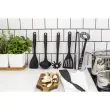 Spatel met gleuven, zwart - Gastromax