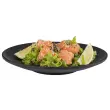 Plat bord NERO, diameter 330 mm, zwart - APS
