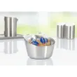 Schaaltje voor snacks en dips VISTA, rond, zilver - Esmeyer
