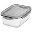 Glazen bewaardoos, 0,75 liter, grijs - Gastromax