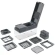 Fruit- en groentesnijder Slice-Cube, 12-in-1, grijs - Metaltex