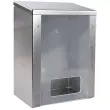 HYGOSTAR Distributeur roestvrij staal, plexiglazen venster, zilver