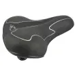 FISCHER Zadel voor trekkingfiets Elastomeer, zwart / wit
