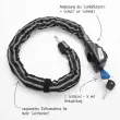 FISCHER Fietsslotketting Reflex, lengte: 800 mm