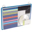 djois door tarifold Brochurehouder, A4 liggend, blauw