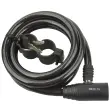 Antidiefstalkabel voor fiets - lengte 1800 mm - Zwart - Fischer