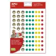 Mini smiley stickers 12 vellen - Apli