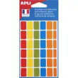 Gekleurde labels assorti 12 x 18 mm 120 stuks - Apli 