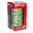 Rol stickers moza&iuml;ek blauw groen 2460 stuks - Apli 