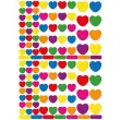 Multikleurige hartstickers - 624 stuks - Apli 