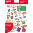 Themakleurstickers De School 3 bladeren - Apli 
