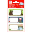 Schoollabels met bosdieren - 3 ontwerpen - 9 stuks - Apli 