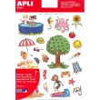 Themagekleurde stickertjes De Zomer 3 vellen - Apli