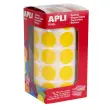 Rol stickers ronde &Oslash; 20 mm geel - Apli 