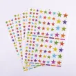 Verwijderbare sterstickers in Peps-kleuren, 6 vellen - Apli