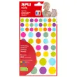 Ronde gommetjes in felle kleuren, 6 vellen - Apli 