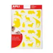 Wilde dieren stickervellen in assorti kleuren 10 vellen - Apli 