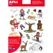 Themagekleurstickers Winter 12 vellen - Apli