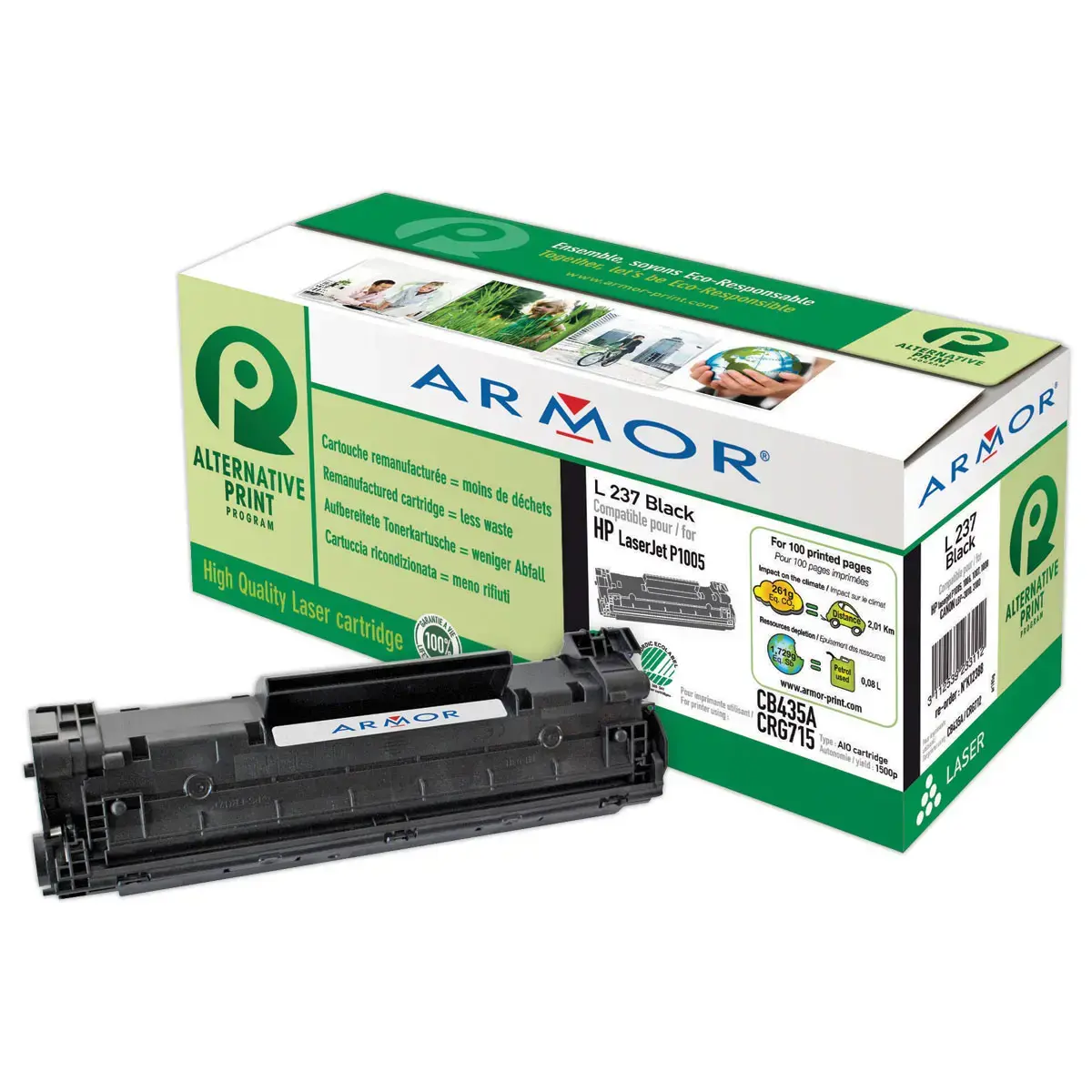 Lasercartridge HP 35A zwart - ARMOR compatibel