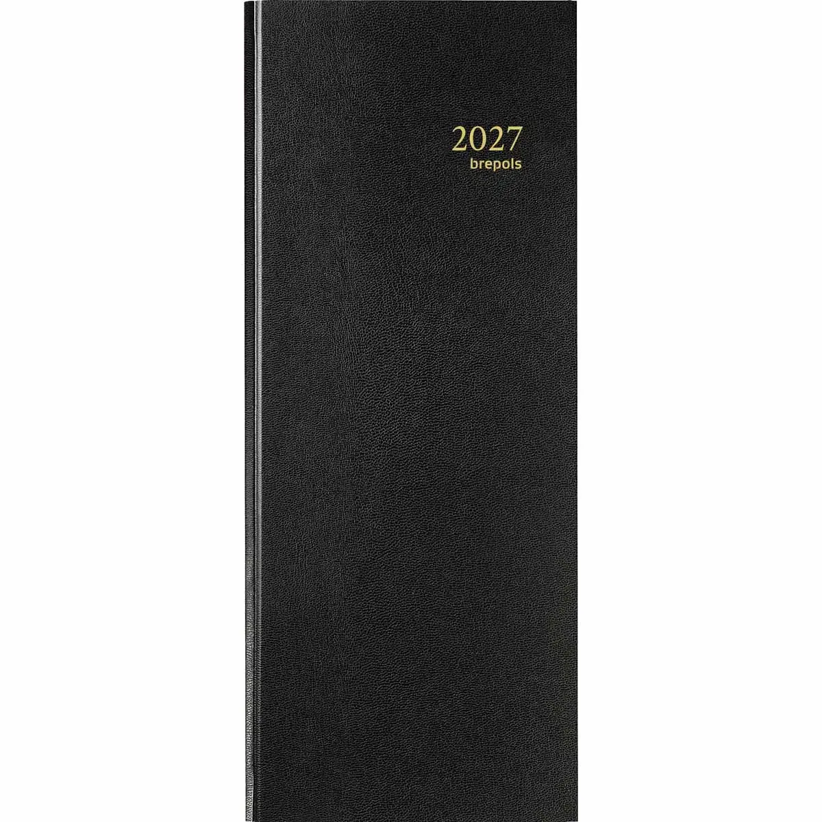 Dagagenda Brepols bank 1 volume 14,3x32,5 cm zwart