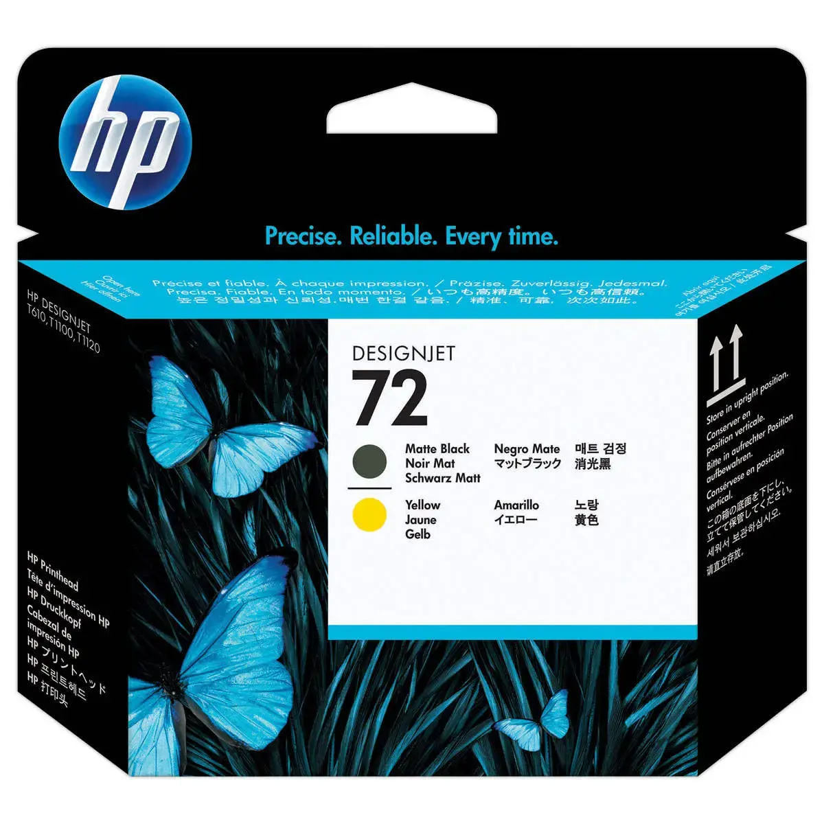 HP 72 printkop zwart en geel C9384A 