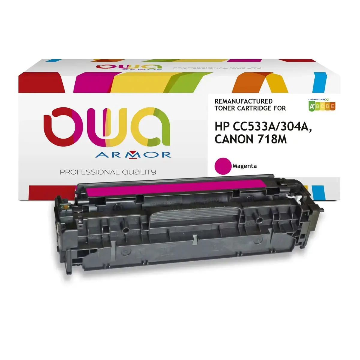 Lasercartridge  HP 304A magenta CC533AARMOR compatibel 