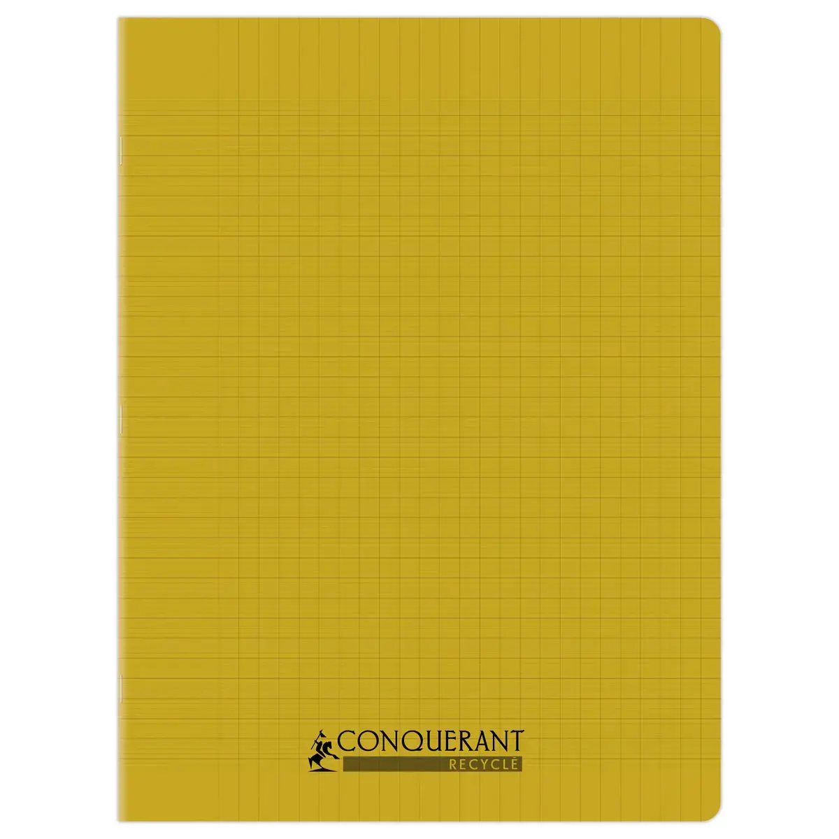 Polypropyleen schrift met nietjes 96 blz SEYES 240x320 90g - 90% gerecycled geel 