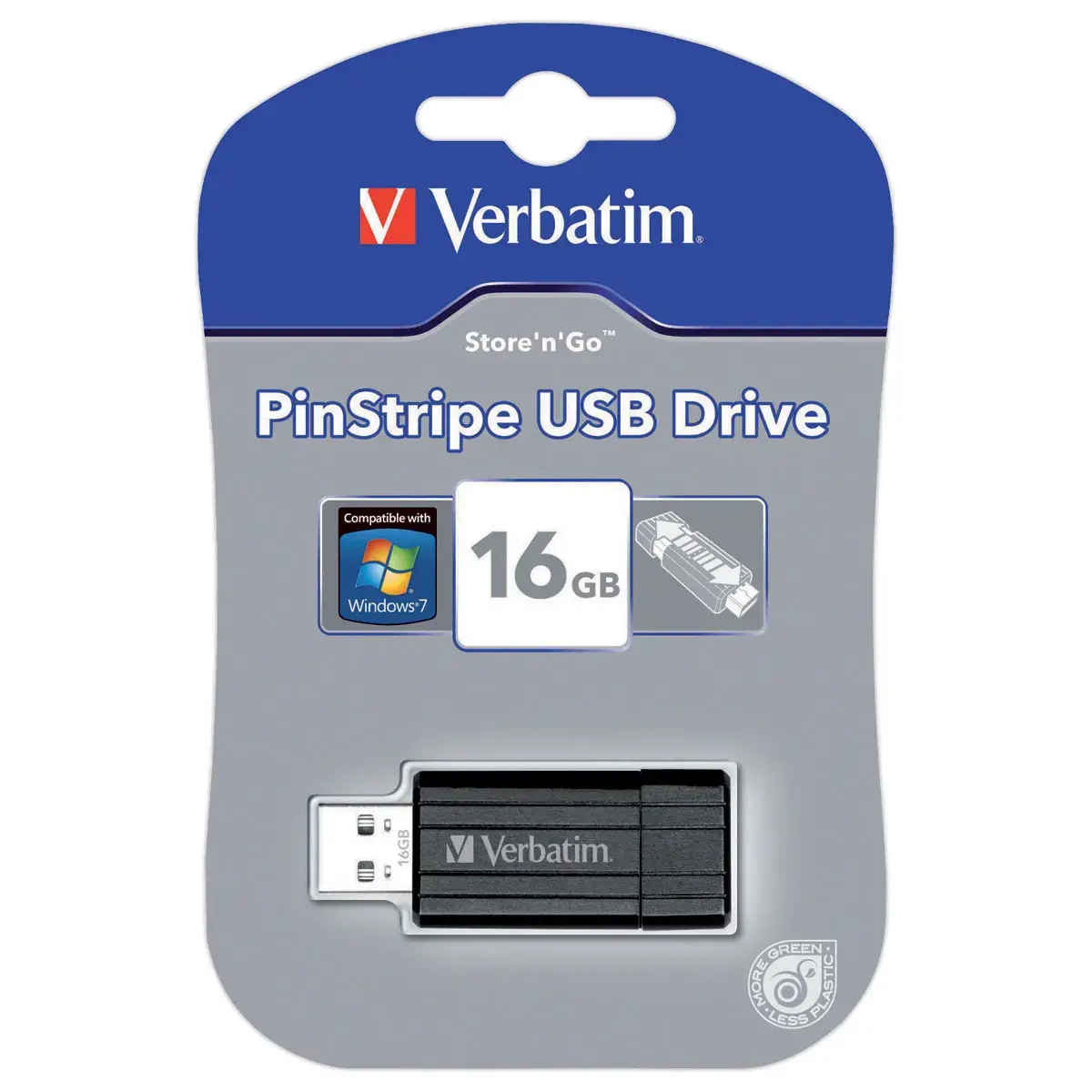 USB-stick 2.0 Pinstripe - 16 GB - Verbatim
