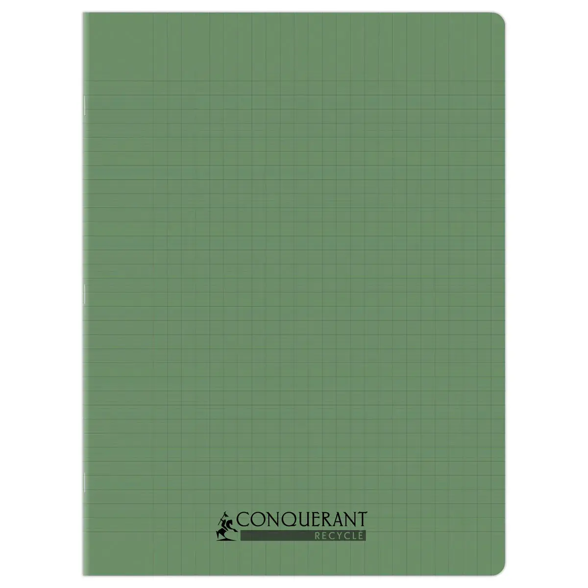 Polypropyleen schrift genaaid 96 bladzijden SEYES 240x320 90g - 90% gerecycleerd groen