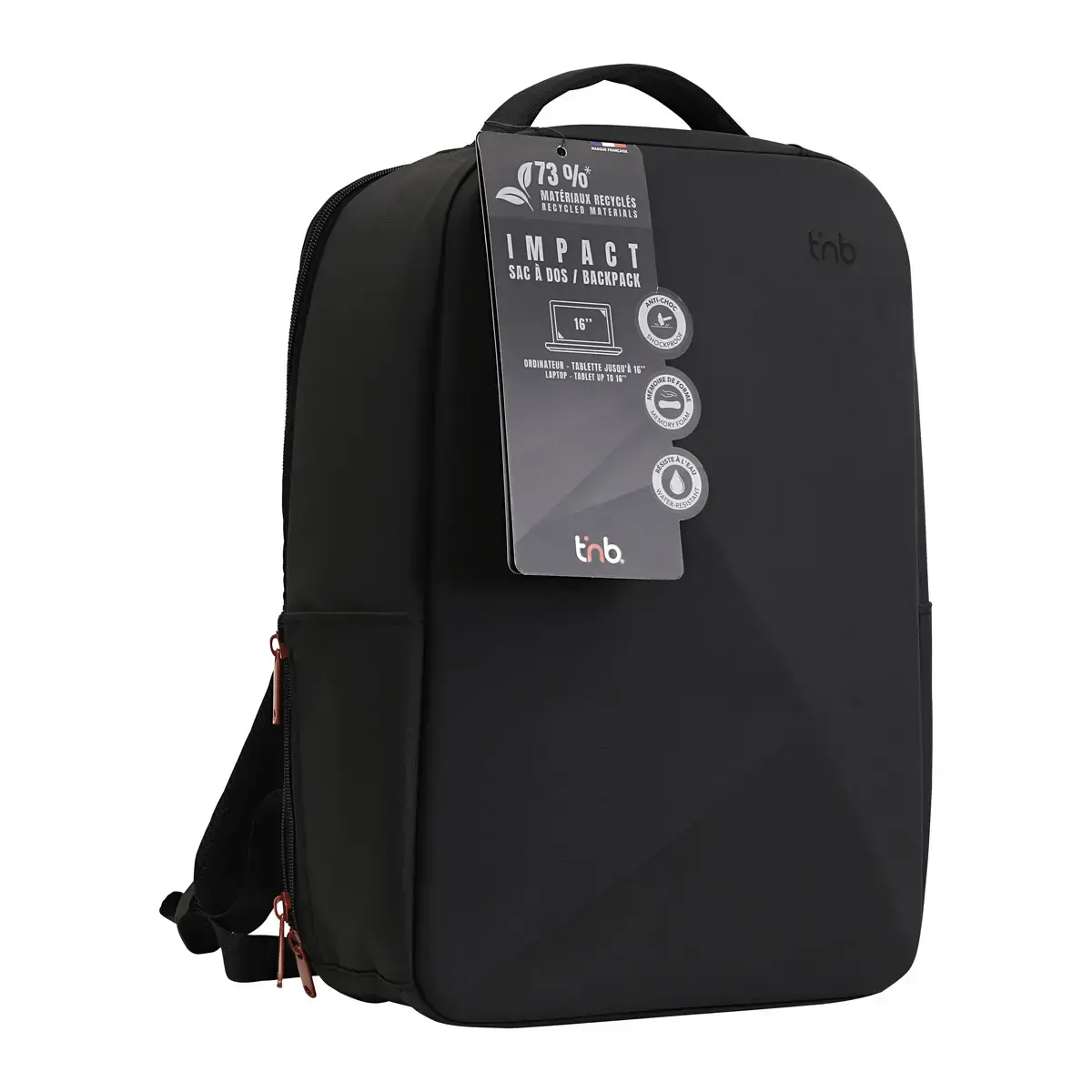 Rugzak 16" Impact hard shell zwart 