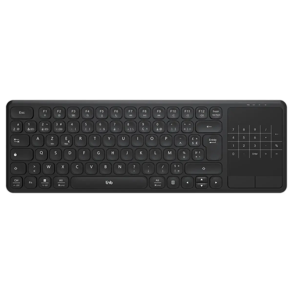 Draadloos oplaadbaar SLIM TOUCH-toetsenbord met geïntegreerd touchpad
