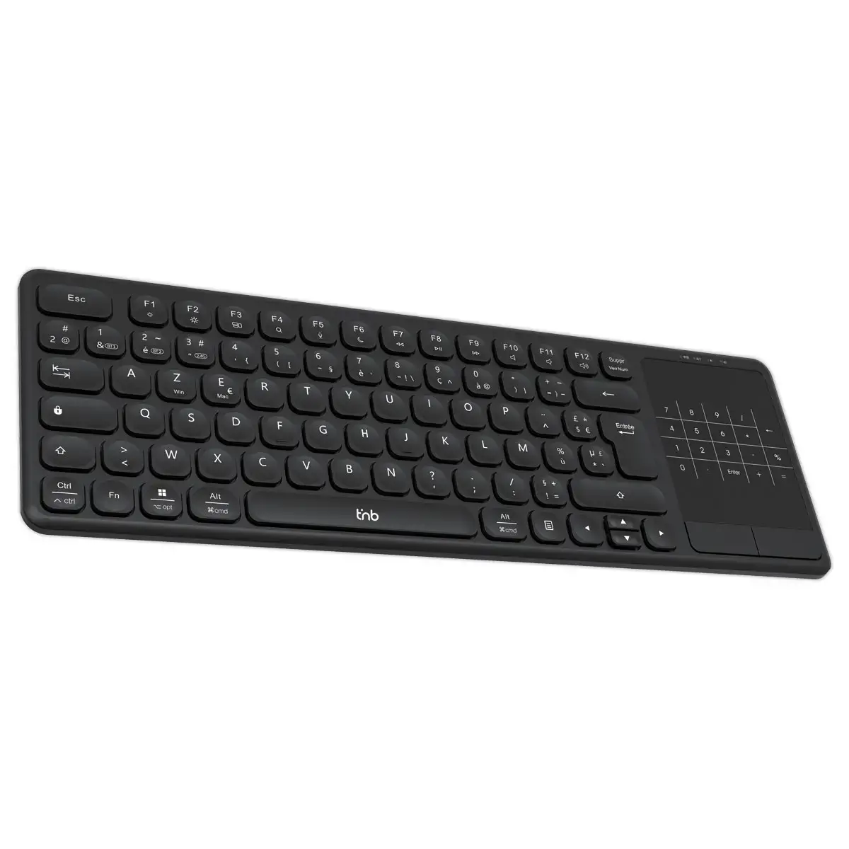 Draadloos oplaadbaar SLIM TOUCH-toetsenbord met geïntegreerd touchpad