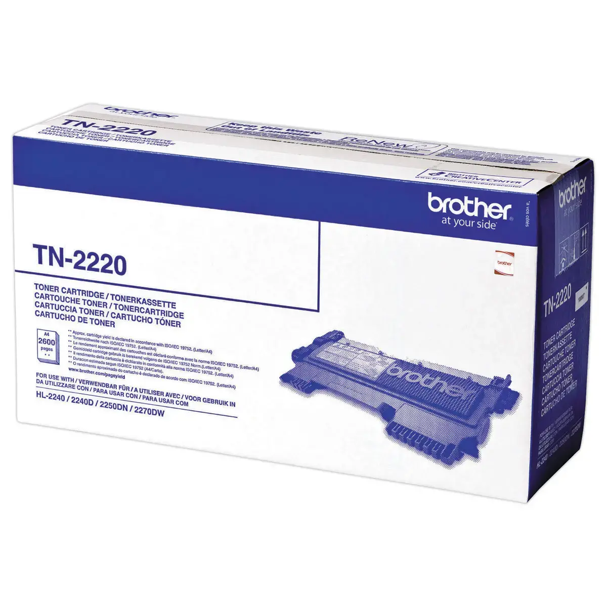 Toner TN2220 - Zwart - BROTHER
