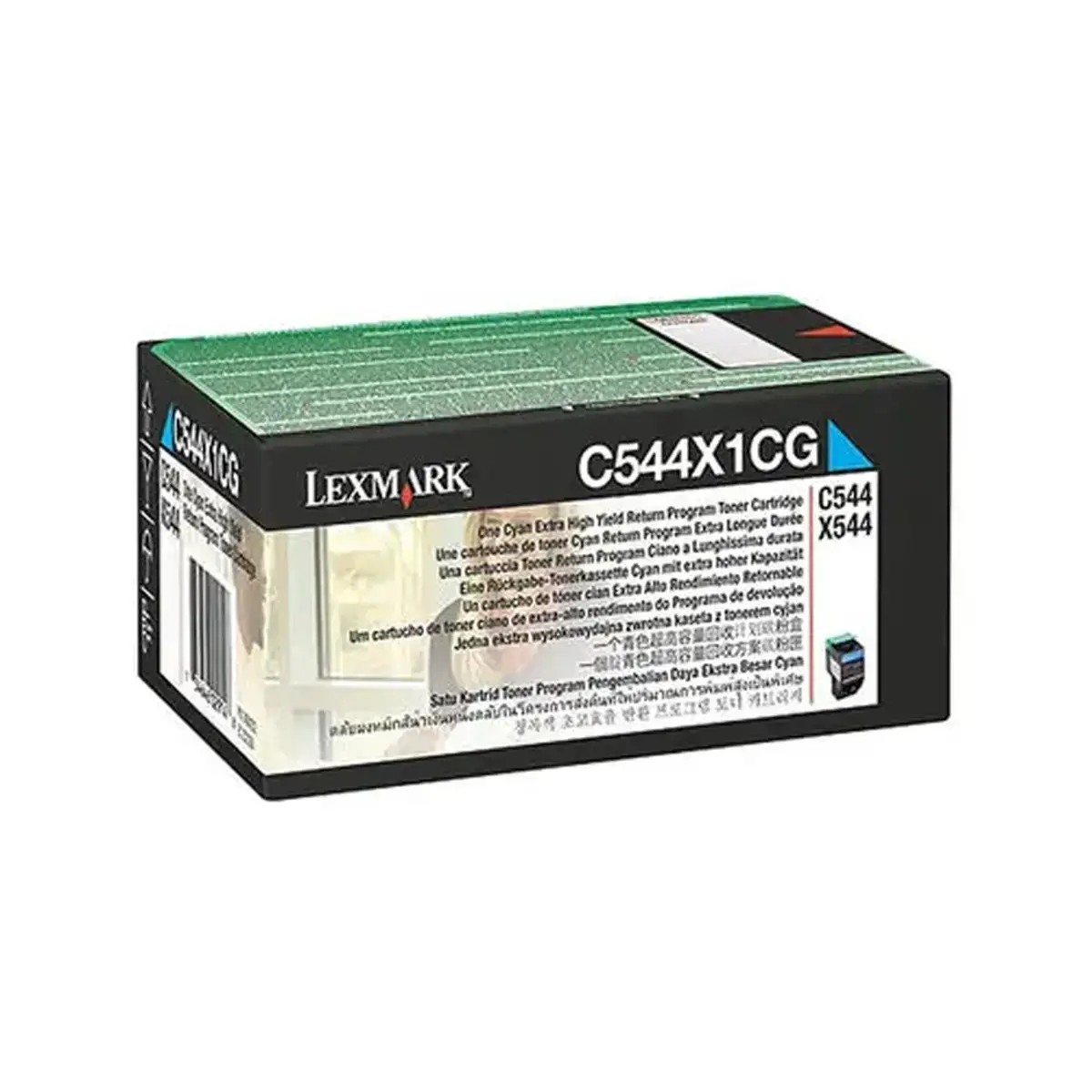 Toner LEXMARK cyaan C544X1CG